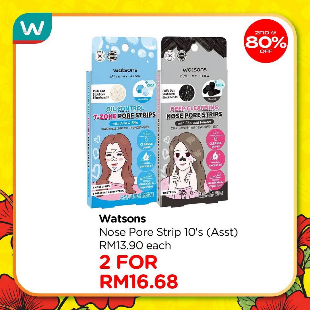 Watsons-Malaysia-Sale-Promotion-15 23 July-2 September 2026: Watsons Malaysia, Sale Promotion: Up to 80% Discount on Second Item Watsons Collection Products Plus Holiday Package Giveaway