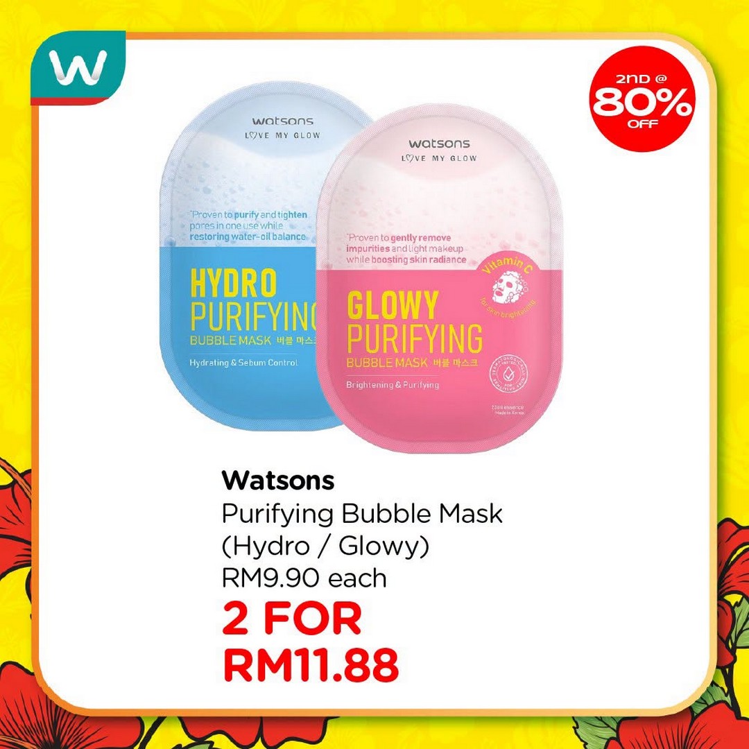 Watsons-Malaysia-Sale-Promotion-17 23 July-2 September 2026: Watsons Malaysia, Sale Promotion: Up to 80% Discount on Second Item Watsons Collection Products Plus Holiday Package Giveaway