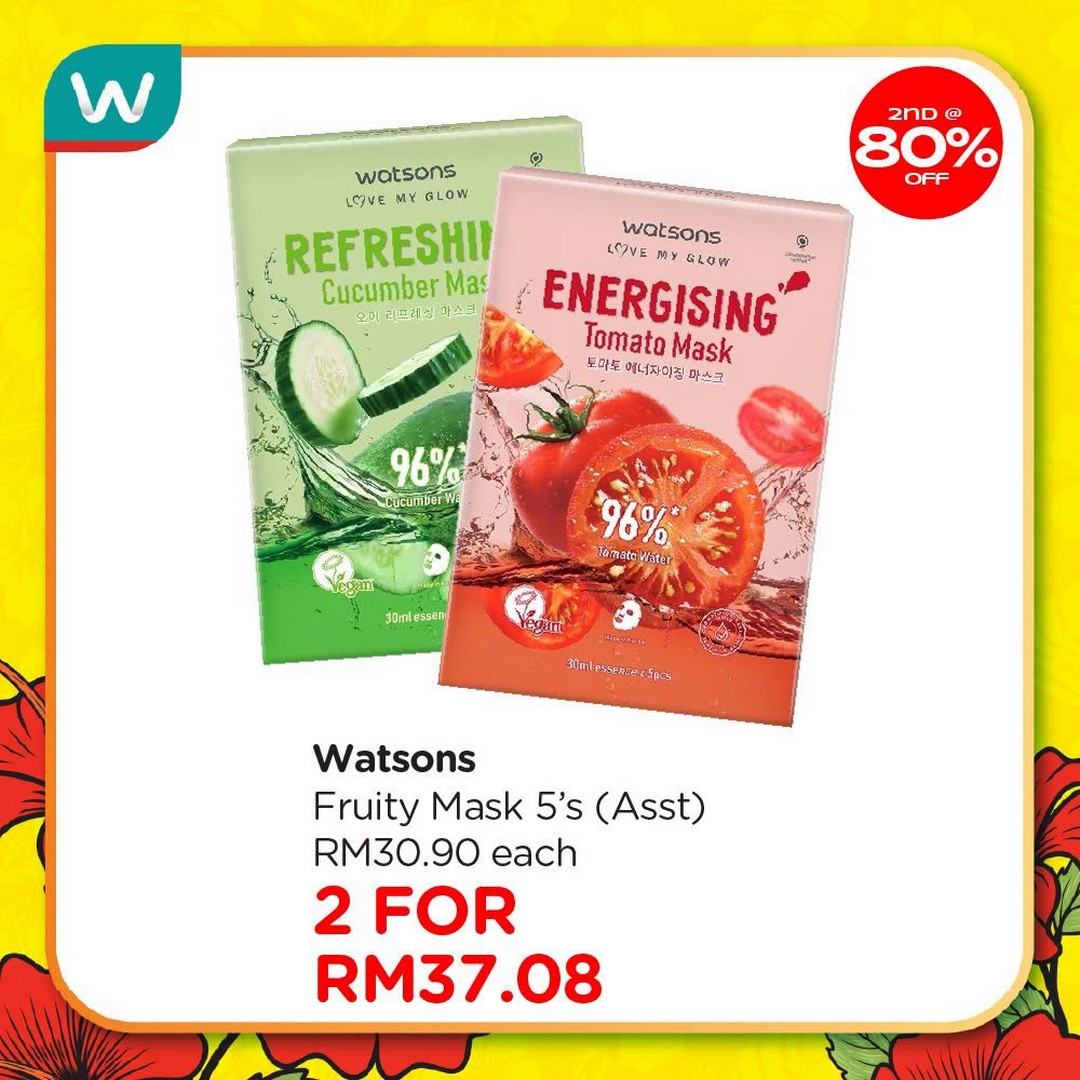 Watsons-Malaysia-Sale-Promotion-18 23 July-2 September 2026: Watsons Malaysia, Sale Promotion: Up to 80% Discount on Second Item Watsons Collection Products Plus Holiday Package Giveaway