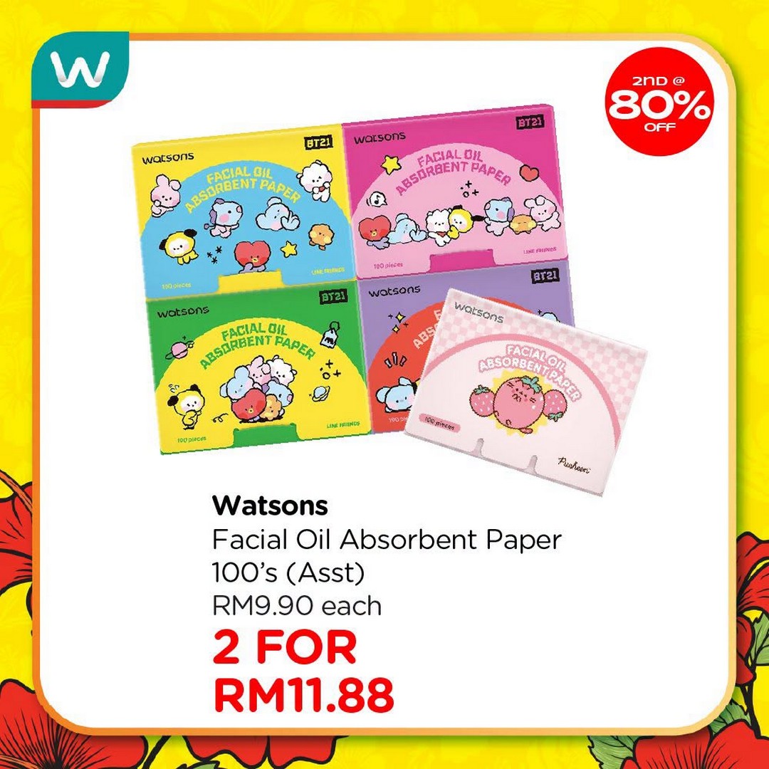 Watsons-Malaysia-Sale-Promotion-19 23 July-2 September 2026: Watsons Malaysia, Sale Promotion: Up to 80% Discount on Second Item Watsons Collection Products Plus Holiday Package Giveaway