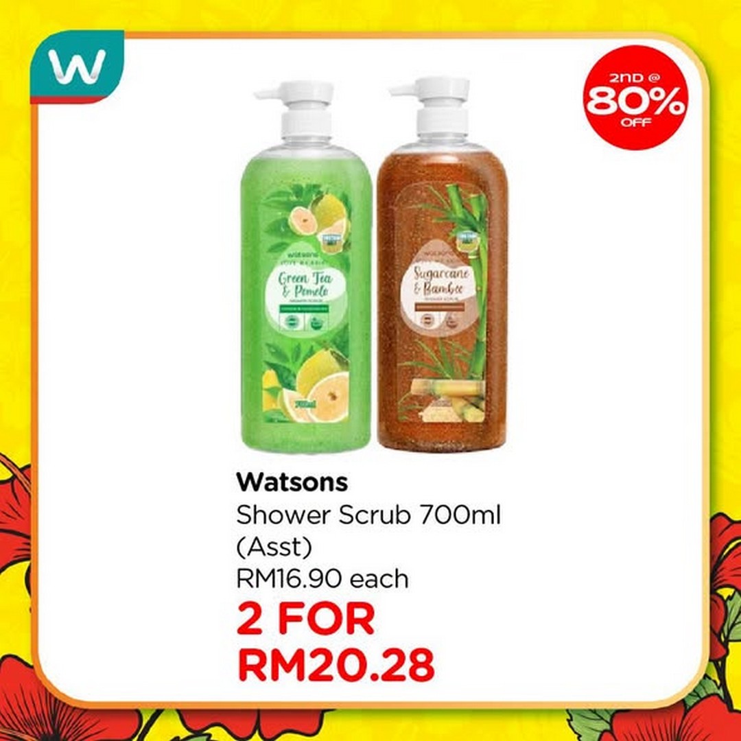 Watsons-Malaysia-Sale-Promotion-2 23 July-2 September 2026: Watsons Malaysia, Sale Promotion: Up to 80% Discount on Second Item Watsons Collection Products Plus Holiday Package Giveaway