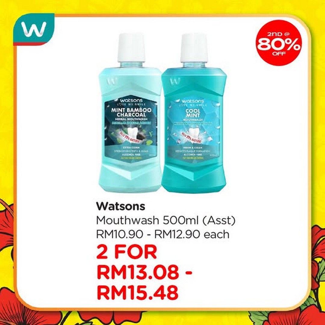 Watsons-Malaysia-Sale-Promotion-3 23 July-2 September 2026: Watsons Malaysia, Sale Promotion: Up to 80% Discount on Second Item Watsons Collection Products Plus Holiday Package Giveaway