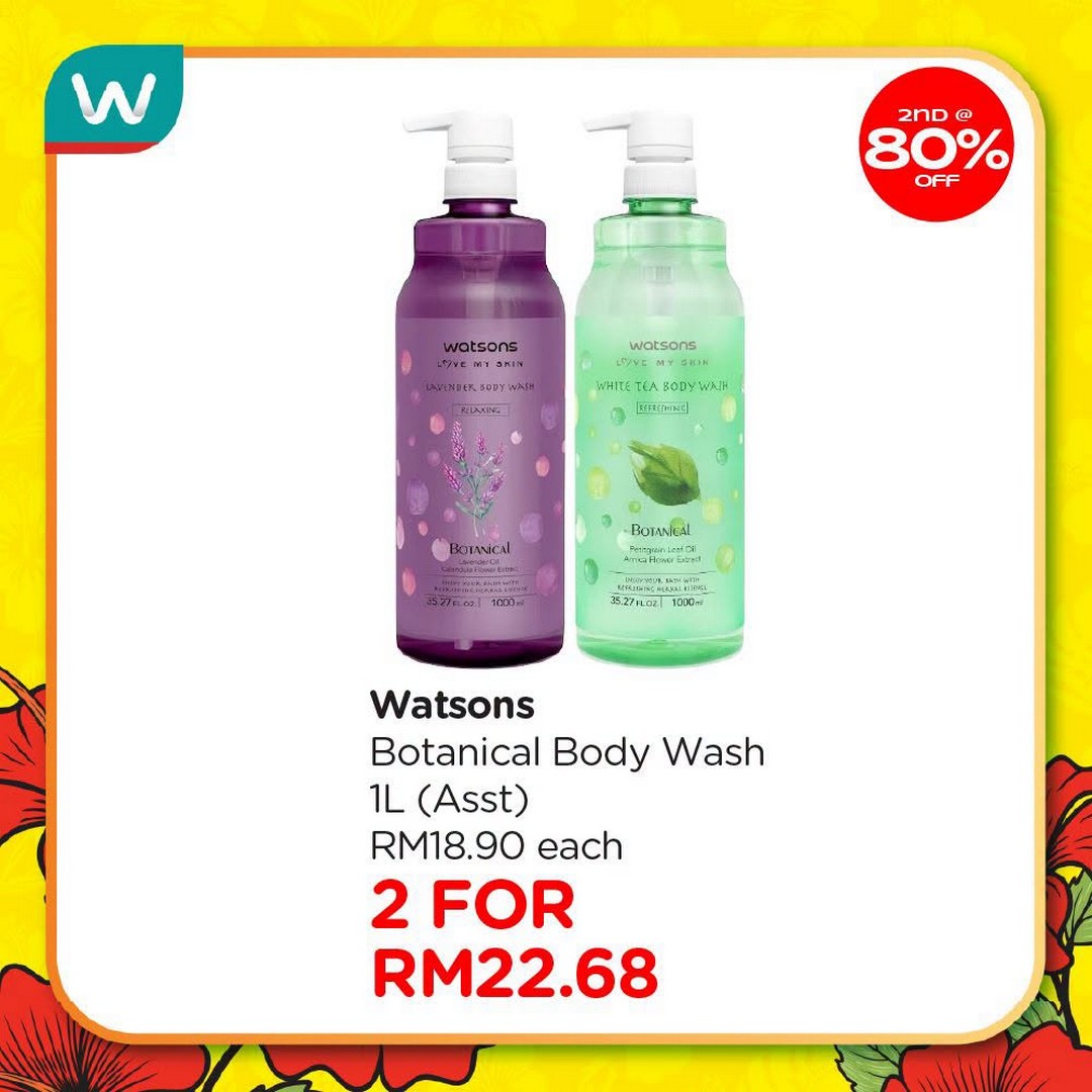 Watsons-Malaysia-Sale-Promotion-8 23 July-2 September 2026: Watsons Malaysia, Sale Promotion: Up to 80% Discount on Second Item Watsons Collection Products Plus Holiday Package Giveaway
