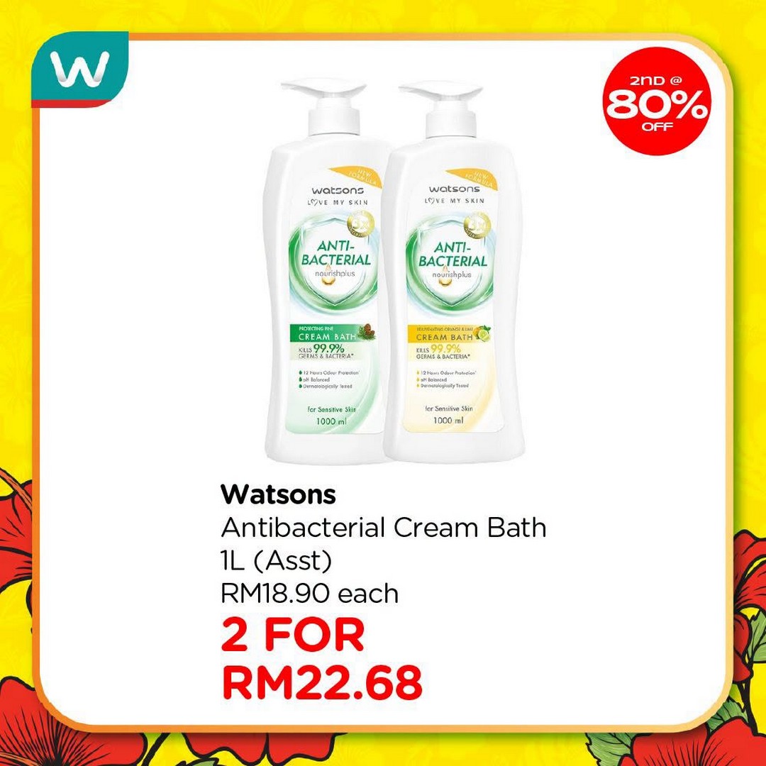 Watsons-Malaysia-Sale-Promotion-9 23 July-2 September 2026: Watsons Malaysia, Sale Promotion: Up to 80% Discount on Second Item Watsons Collection Products Plus Holiday Package Giveaway