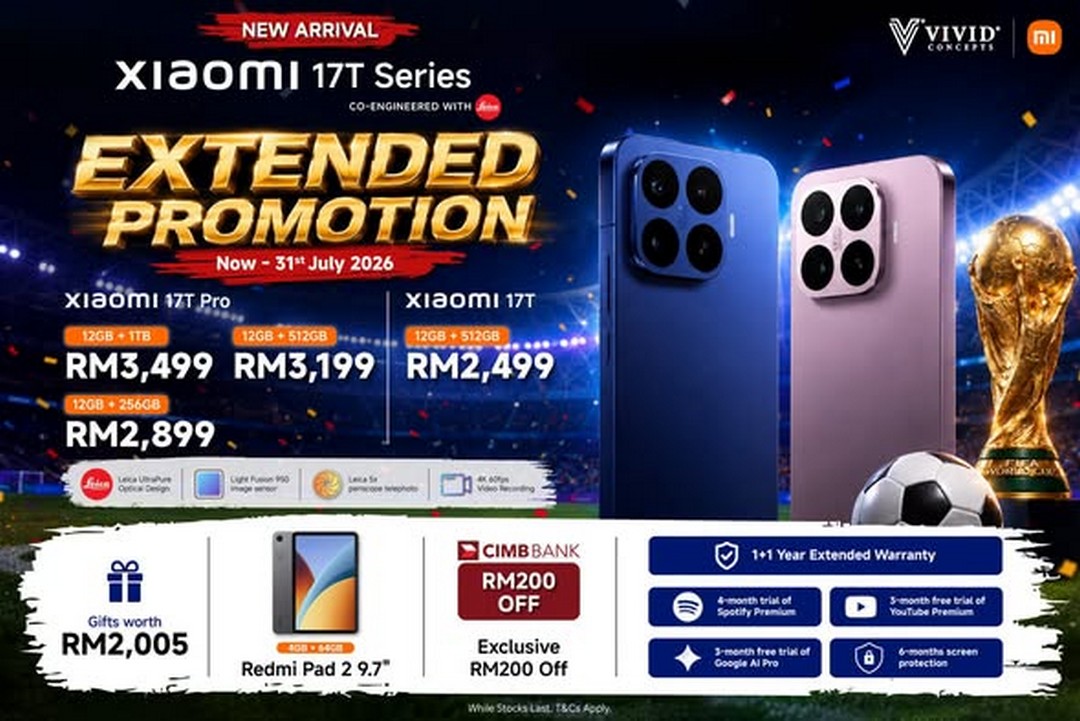 Xiaomi-Store-Malaysia-Xiaomi-17T-Series-Extended-Promotion Now till 31 July 2026: Xiaomi Store Malaysia Xiaomi 17T Series Extended Promotion – Enjoy Promotional Prices, Free Gifts Worth Up to RM2,005, Extra Trade-In Rebates and Extended Warranty