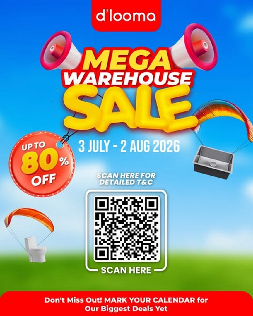 dlooma-Mega-Warehouse-Sale-Malaysia-2 3 July – 2 August 2026: d'looma Mega Warehouse Sale Malaysia – Extra 10% Storewide B2B Promotion on Top of Existing Discounts
