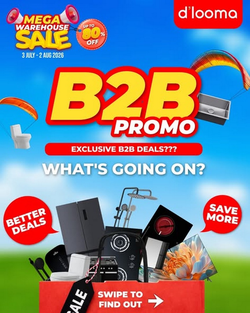 dlooma-Mega-Warehouse-Sale-Malaysia 3 July – 2 August 2026: d'looma Mega Warehouse Sale Malaysia – Extra 10% Storewide B2B Promotion on Top of Existing Discounts
