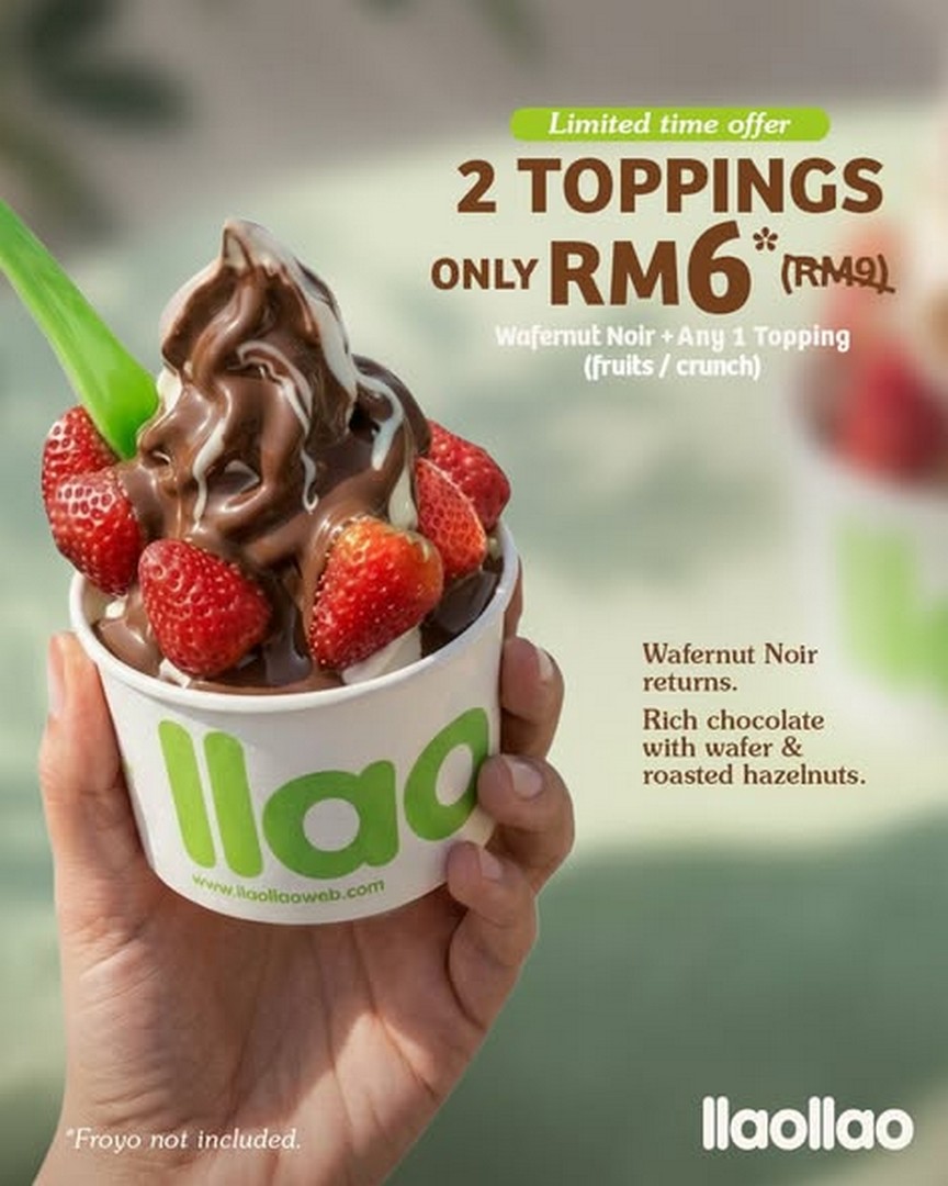llaollao-Malaysia-July-Promotion-–-Enjoy-New-Medium-Large-Sizes-3 8 July 2026 onwards: llaollao Malaysia July Promotion – Enjoy New Medium & Large Sizes, RM6 Toppings and Duo Deals for Bigger Savings