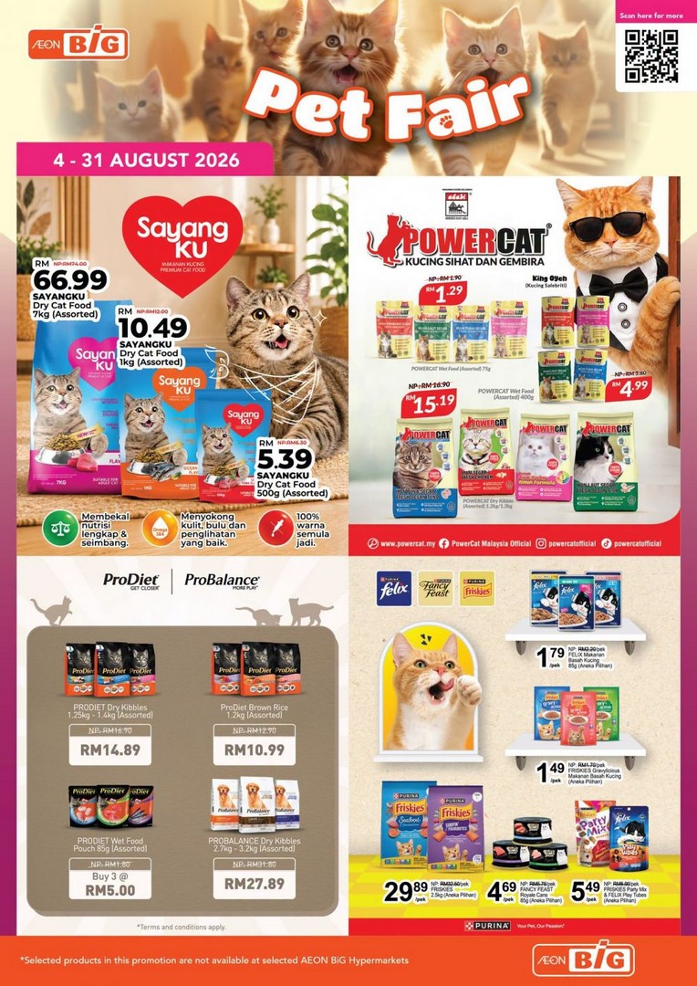 AEON-BiG-Pet-Fair-Promotion-Enjoy-10-OFF-Cat-Litter 4-31 August 2026: AEON BiG Pet Fair Promotion: Enjoy 10% OFF Cat Litter, Pet Food Deals and More Pet Essentials Across Malaysia