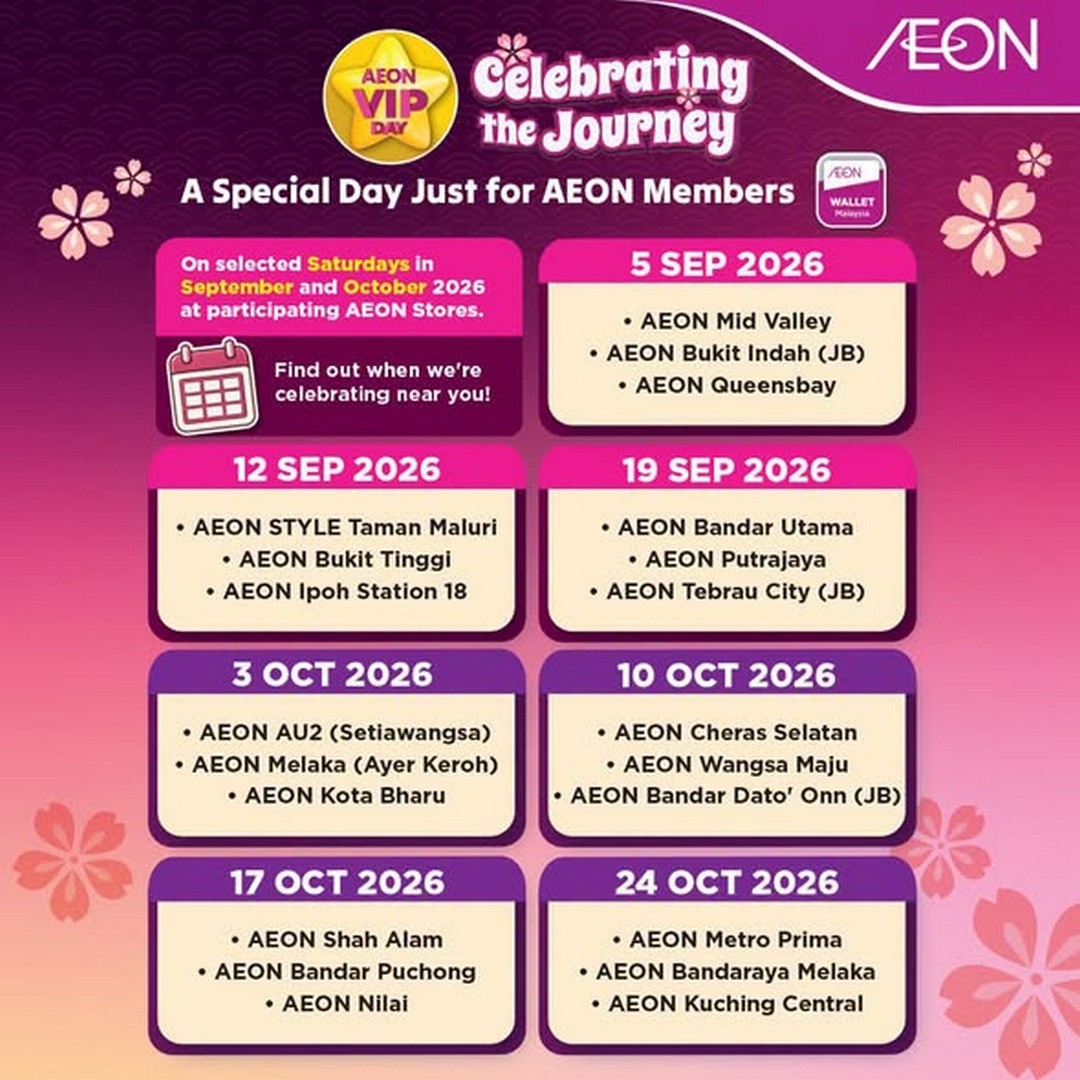 AEON-Malaysia-AEON-VIP-Day-Promotion-2 5 September-24 October 2026: AEON Malaysia, AEON VIP Day Promotion with RM5 e-Vouchers, RM10 Reward Vouchers and Live Challenges