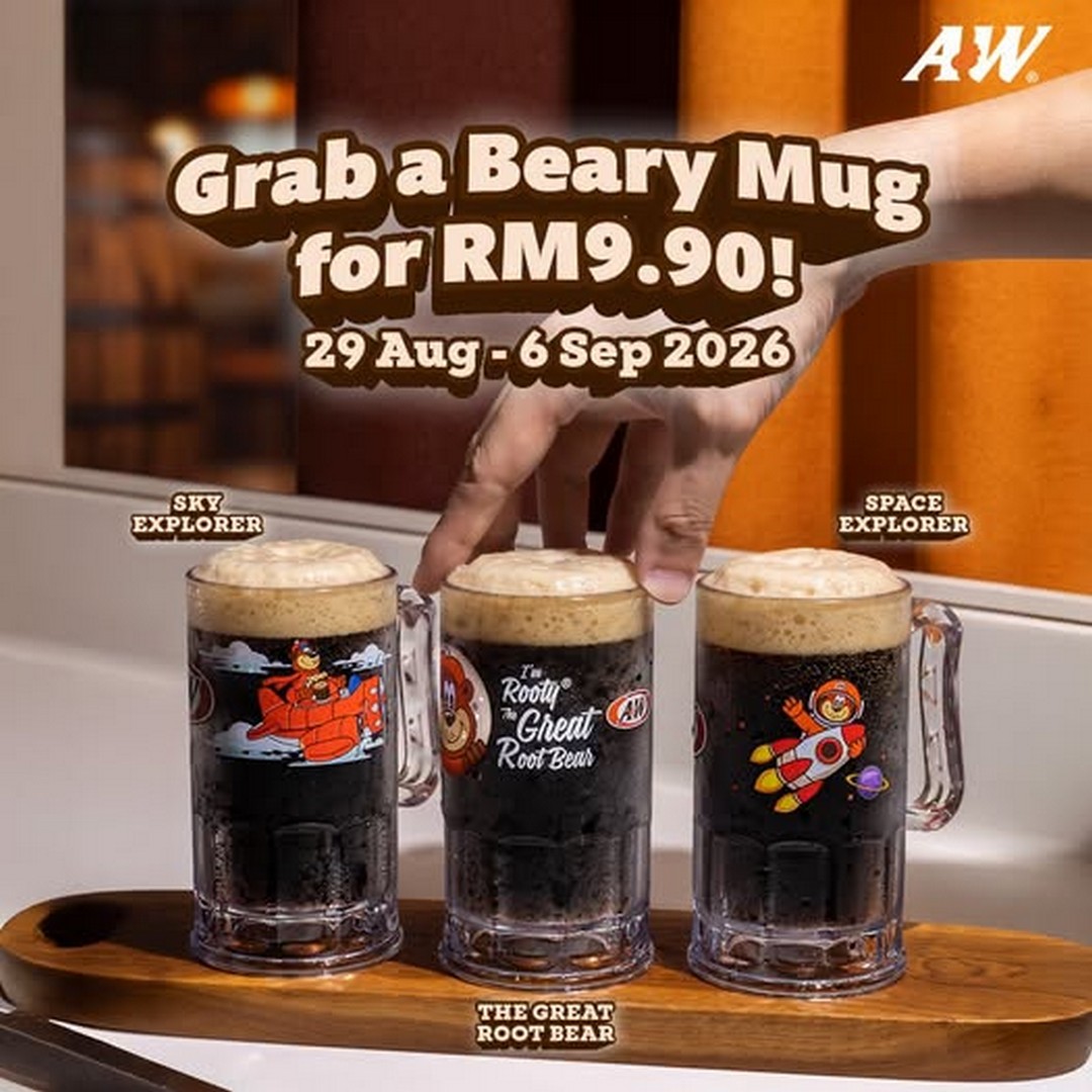 AW-Malaysia-Promotion-–-Beary-Mug-RM9.90 29 August-6 September 2026: A&W Malaysia: Promotion – Beary Mug RM9.90 with Free RB at Selected Outlets