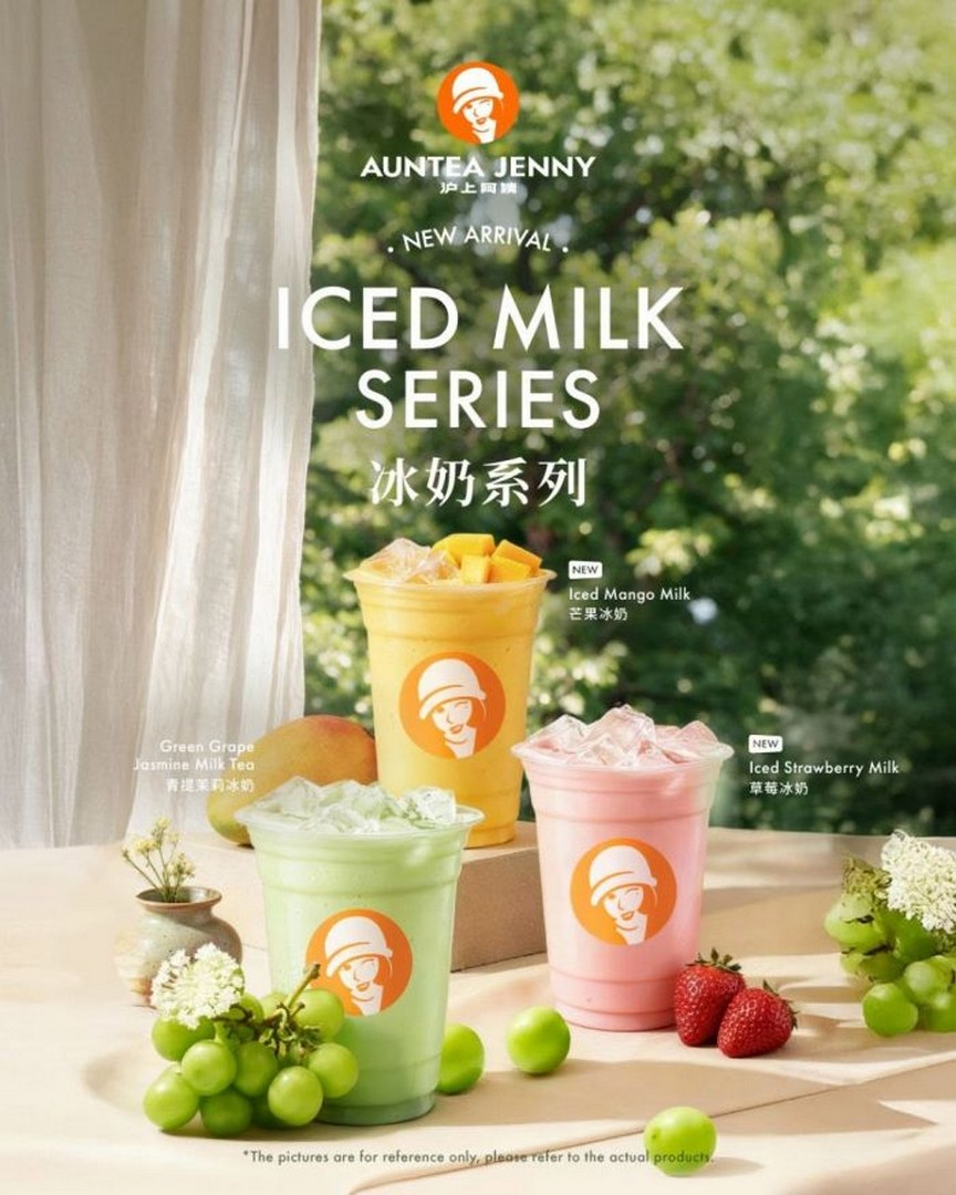 Auntea-Jenny-Malaysia-Iced-Milk-Series-Launch-Promotion 5-16 August 2026: Auntea Jenny Malaysia Iced Milk Series Launch Promotion, RM22.80 Combo Set With Free Tai Zi Sponge Merchandise