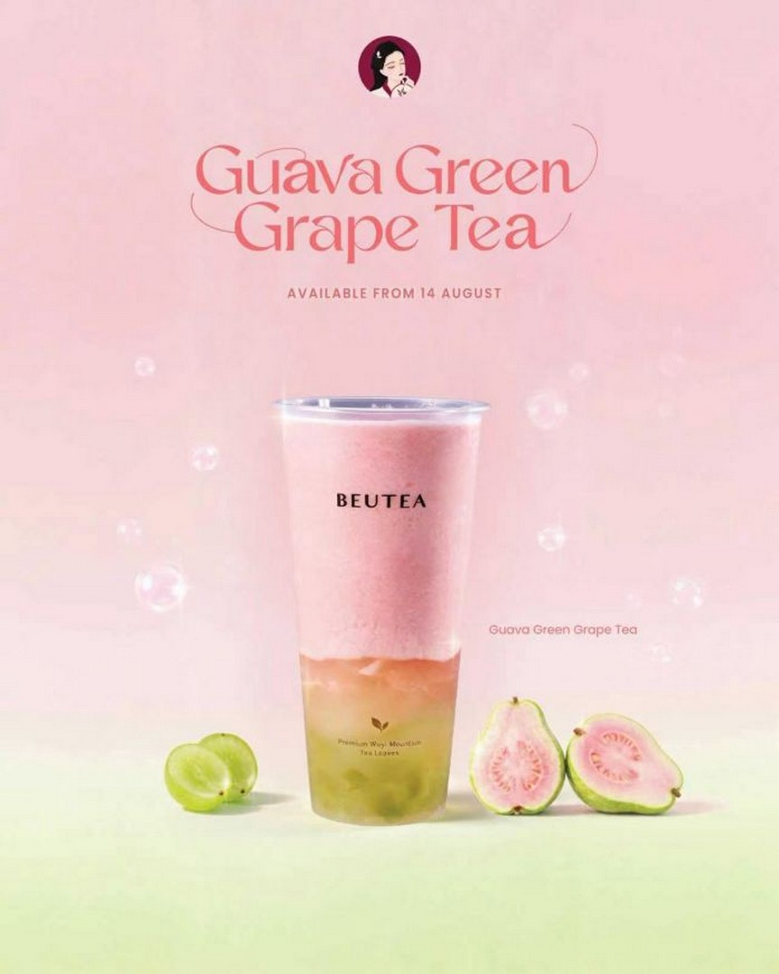BEUTEA-Guava-Green-Grape-Tea-Launch-Promotion 14-28 August 2026: BEUTEA: Guava Green Grape Tea Launch Promotion with Free Limited-Edition Sticker and Exclusive Merchandise Bundles