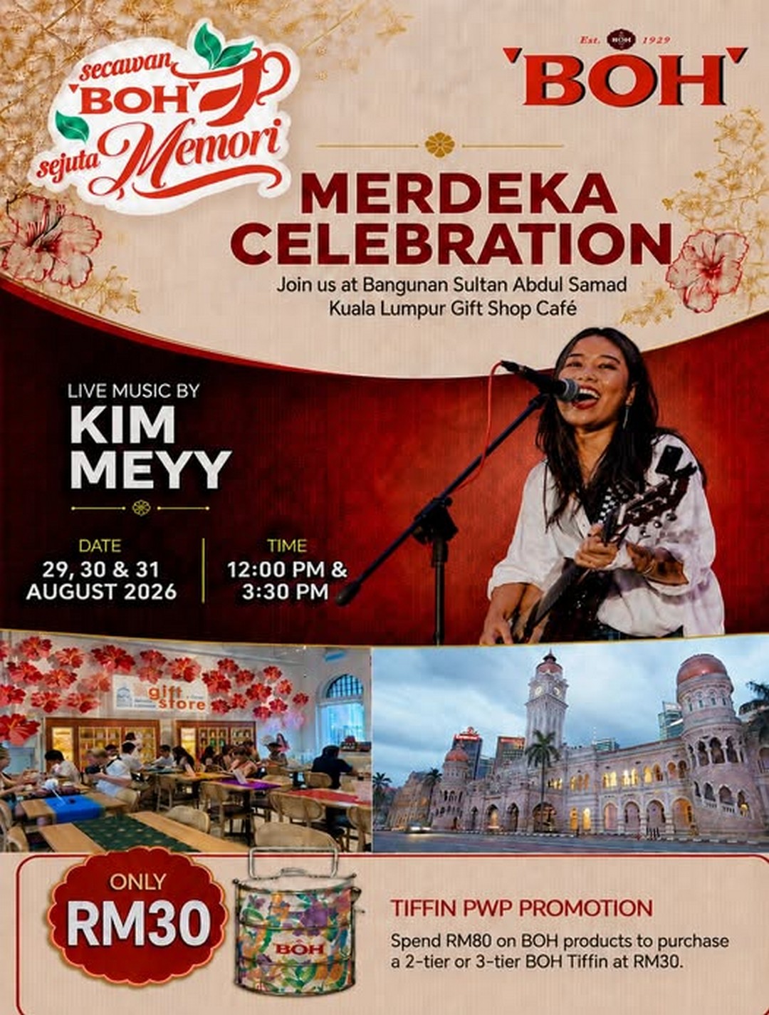 BOH-Tea-Merdeka-Promotion-at-Bangunan-Sultan-Abdul-Samad 29-31 August 2026: BOH Tea: Merdeka Promotion at Bangunan Sultan Abdul Samad with Live Music and BOH Tiffin Deal