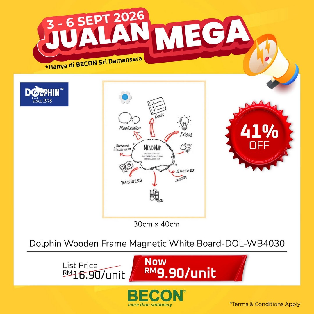Becon-Stationery-Mega-Sale-Promotion-with-Up-to-70-Off-4 3-6 September 2026: Becon Stationery: Mega Sale Promotion with Up to 70% Off at Sri Damansara, Kuala Lumpur