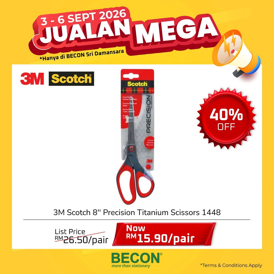 Becon-Stationery-Mega-Sale-Promotion-with-Up-to-70-Off-6 3-6 September 2026: Becon Stationery: Mega Sale Promotion with Up to 70% Off at Sri Damansara, Kuala Lumpur