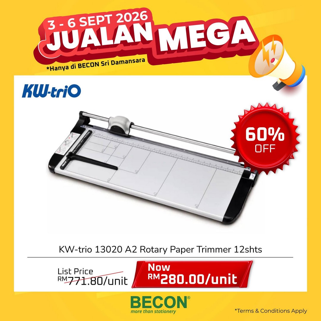 Becon-Stationery-Mega-Sale-Promotion-with-Up-to-70-Off-7 3-6 September 2026: Becon Stationery: Mega Sale Promotion with Up to 70% Off at Sri Damansara, Kuala Lumpur