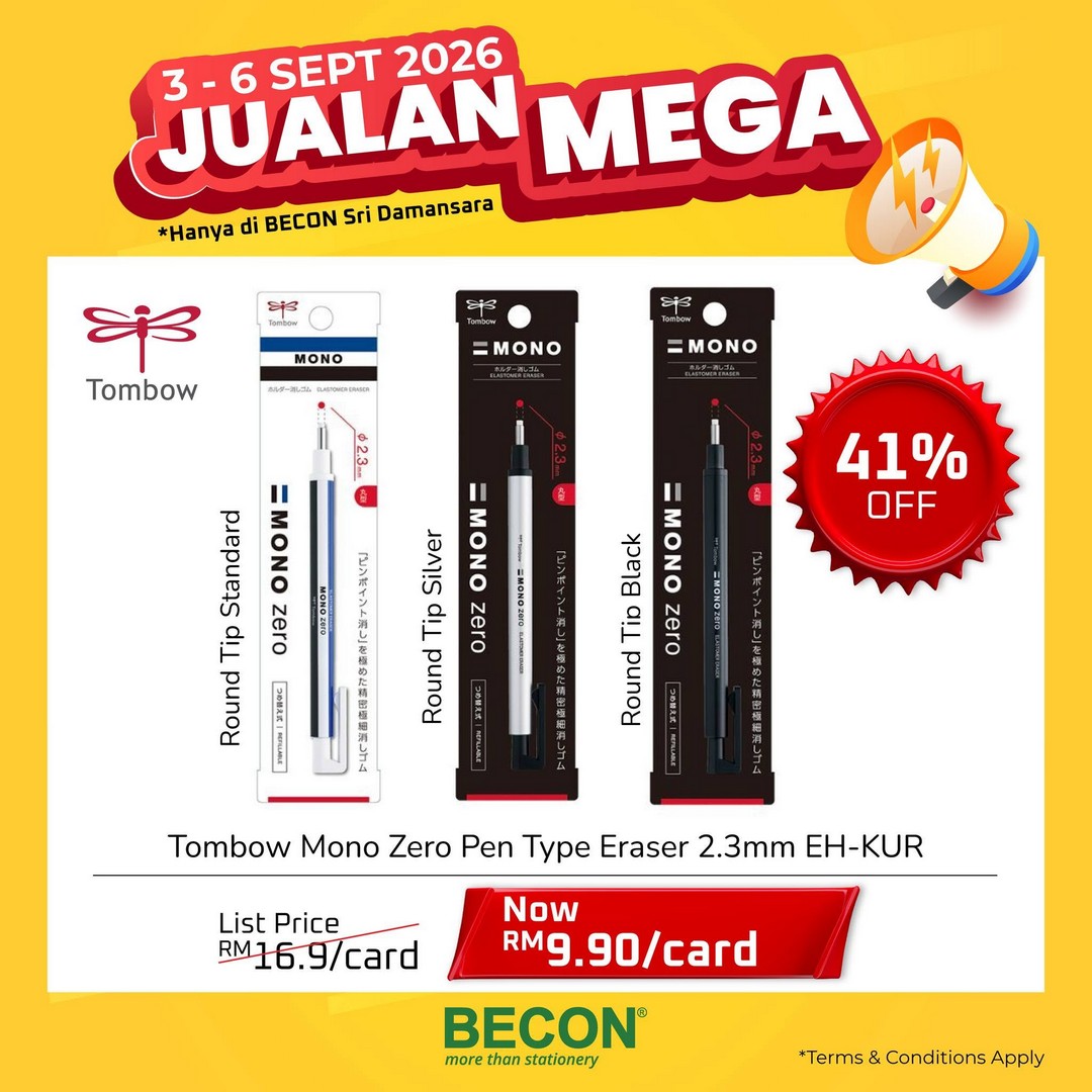 Becon-Stationery-Mega-Sale-Promotion-with-Up-to-70-Off-8 3-6 September 2026: Becon Stationery: Mega Sale Promotion with Up to 70% Off at Sri Damansara, Kuala Lumpur