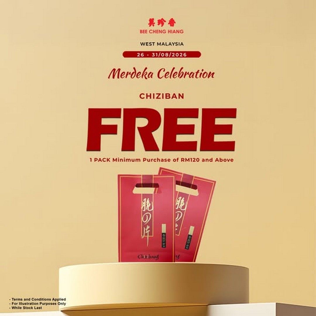 Bee-Cheng-Hiang-Malaysia-Merdeka-Promotion-1 26 August 2026 onwards: Bee Cheng Hiang Malaysia Merdeka Promotion – Spend RM120 and Get a Free Chiziban or 100g Chicken Floss