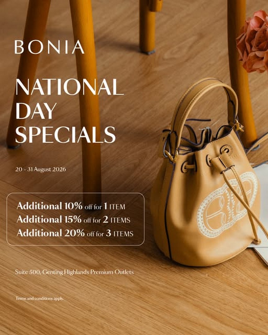 Bonia-Special-Sale-at-Genting-Highlands-Premium-Outlets-1 20-31 August 2026: Bonia Special Sale at Genting Highlands Premium Outlets – Enjoy Up to 20% Extra Savings on Selected Items