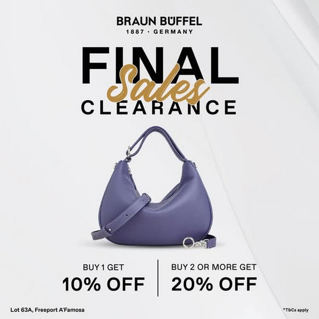 Braun-Buffel-Freeport-AFamosa-Final-Sales-Clearance 26-31 August 2026: Braun Büffel Freeport A’Famosa: Final Sales Clearance Promotion with Up to 20% Additional Discount Before Outlet Closure