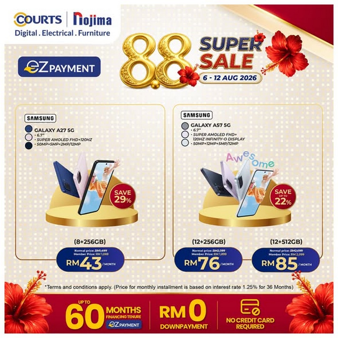 COURTS-Malaysia-Enjoy-Up-To-47-Off-Selected-Home-Appliances-3 6-12 August 2026: COURTS Malaysia, Enjoy Up To 47% Off Selected Home Appliances, Furniture And More