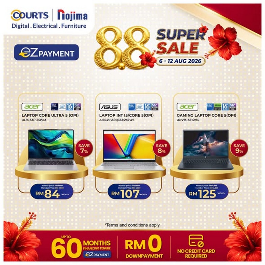 COURTS-Malaysia-Enjoy-Up-To-47-Off-Selected-Home-Appliances-4 6-12 August 2026: COURTS Malaysia, Enjoy Up To 47% Off Selected Home Appliances, Furniture And More