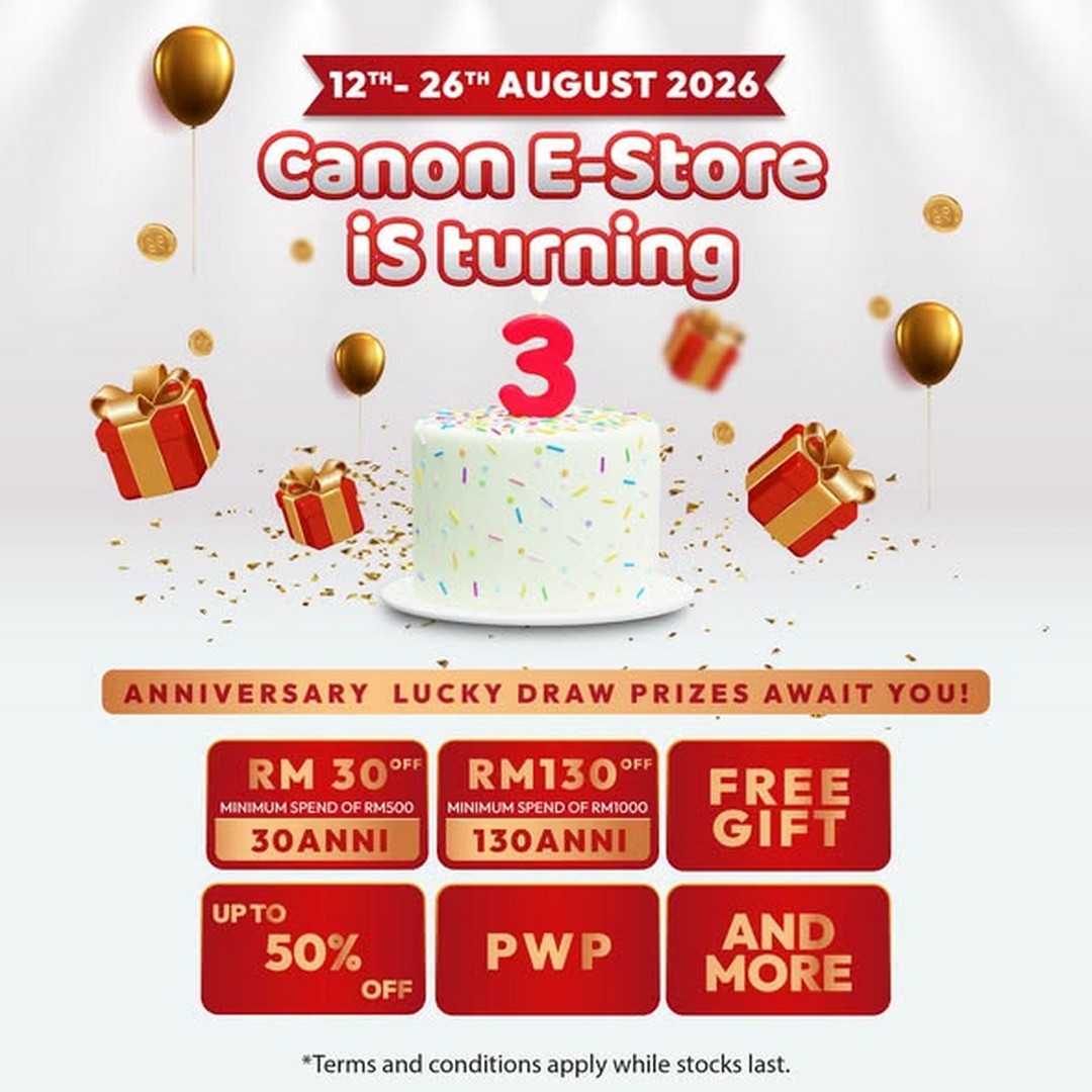 Canon-Malaysia-Anniversary-Promotion 11-26 August 2026: Canon Malaysia Anniversary Promotion – Save Up to 50% Off, Enjoy Exclusive Deals, Member Perks and Lucky Draw Rewards