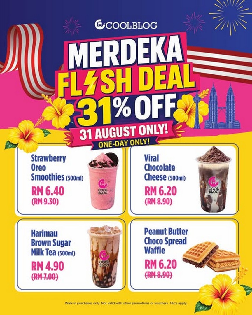 Coolblog-Malaysia-31-OFF-Merdeka-One-Day-Promotion-on-Selected-Products 31 August 2026: Coolblog Malaysia: 31% OFF Merdeka One-Day Promotion on Selected Products