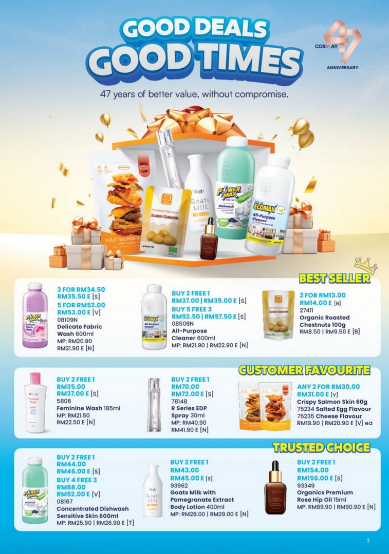 Cosway-47th-Anniversary-Member-Special-Promotion-2 15 August-30 September 2026: Cosway 47th Anniversary Member Special Promotion, PWP Deals Up to 60% OFF on Selected Products