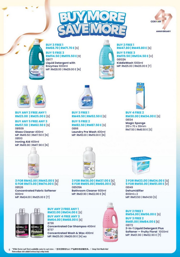 Cosway-47th-Anniversary-Member-Special-Promotion-6 15 August-30 September 2026: Cosway 47th Anniversary Member Special Promotion, PWP Deals Up to 60% OFF on Selected Products