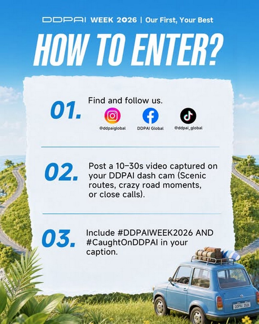 DDPAI-Global-DDPAIWEEK2026-Promotion-1 17 August-6 September 2026: DDPAI Global: #DDPAIWEEK2026 Promotion – Submit Your Dash Cam Footage and Stand a Chance to Redeem Exclusive DDPAI Gear for $1