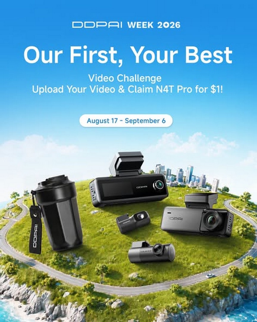 DDPAI-Global-DDPAIWEEK2026-Promotion 17 August-6 September 2026: DDPAI Global: #DDPAIWEEK2026 Promotion – Submit Your Dash Cam Footage and Stand a Chance to Redeem Exclusive DDPAI Gear for $1