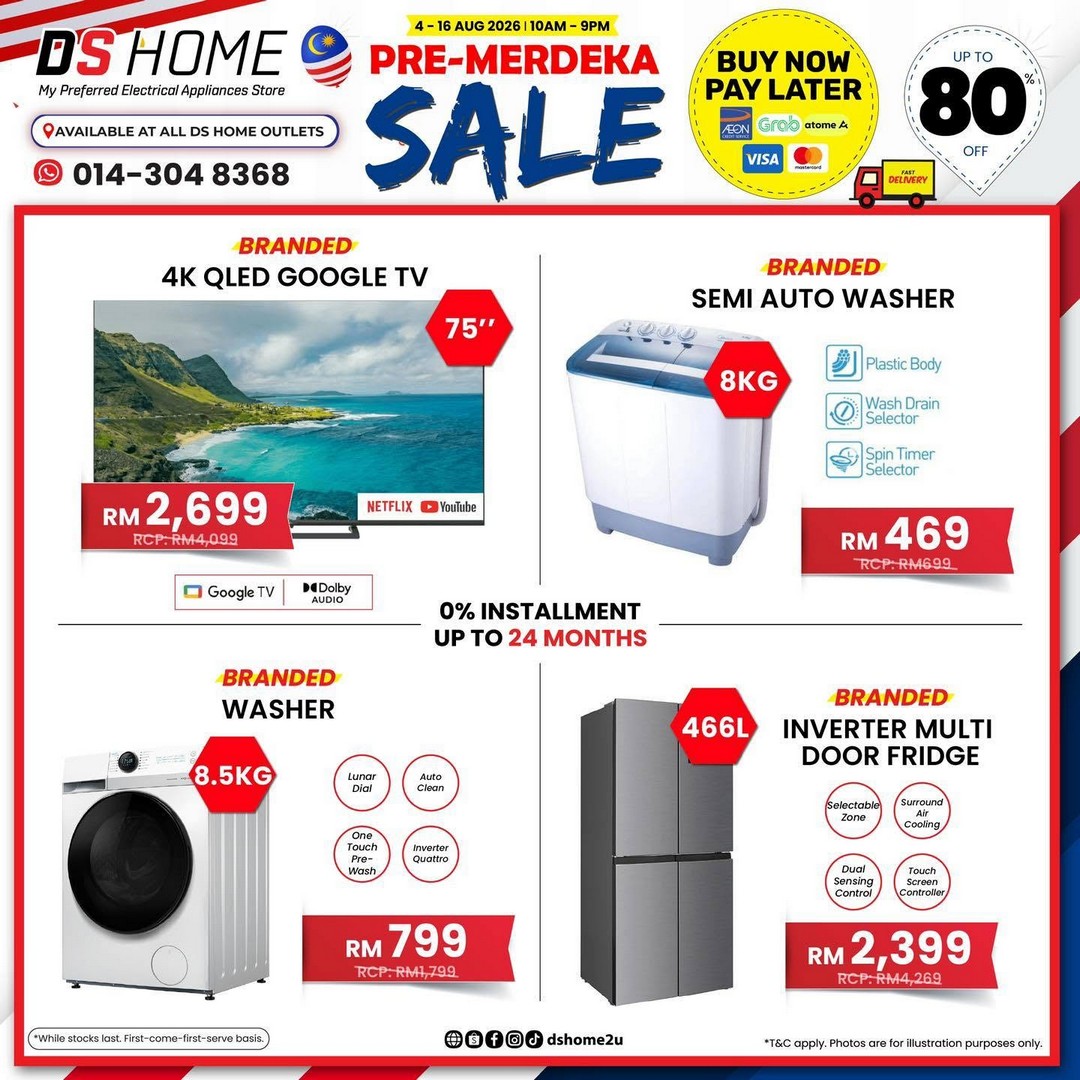 DS-HOME-Pre-Merdeka-Sale-Malaysia-–-Enjoy-Up-to-80-4 4-16 August 2026: DS HOME Pre-Merdeka Sale Malaysia – Enjoy Up to 80% Discount with Buy Now, Pay Later Promotion