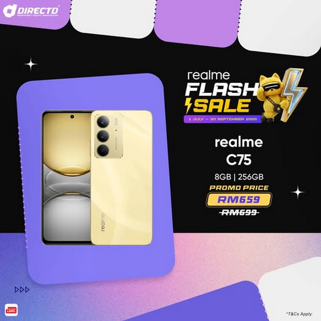 DirectD-realme-C75-Flash-Sale Now till 30 September 2026: DirectD: realme C75 Flash Sale Promotion with Online and In-Store Deals