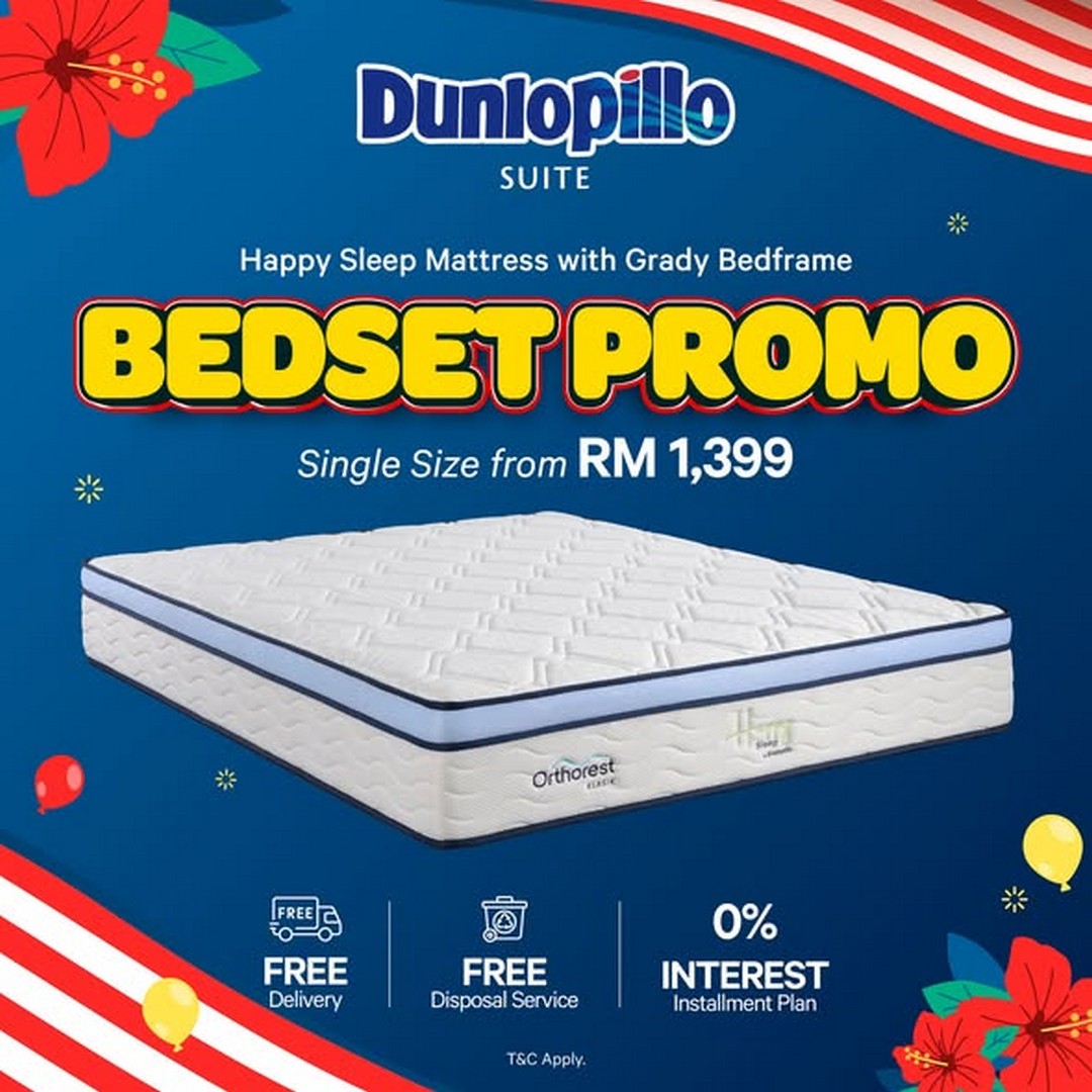 Dunlopillo-Malaysia-Merdeka-Sale-Promotion-4 Now Till 31 August 2026: Dunlopillo Malaysia Merdeka Sale Promotion, Up to 80% Off Mattresses, Bedframes and Pillows with Lucky Draw