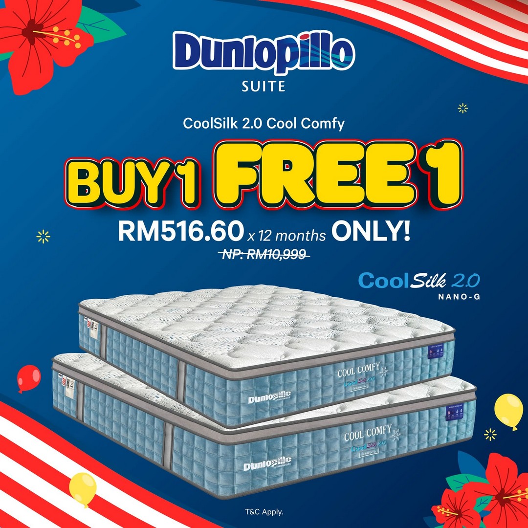 Dunlopillo-Malaysia-Merdeka-Sale-Promotion-5 Now Till 31 August 2026: Dunlopillo Malaysia Merdeka Sale Promotion, Up to 80% Off Mattresses, Bedframes and Pillows with Lucky Draw