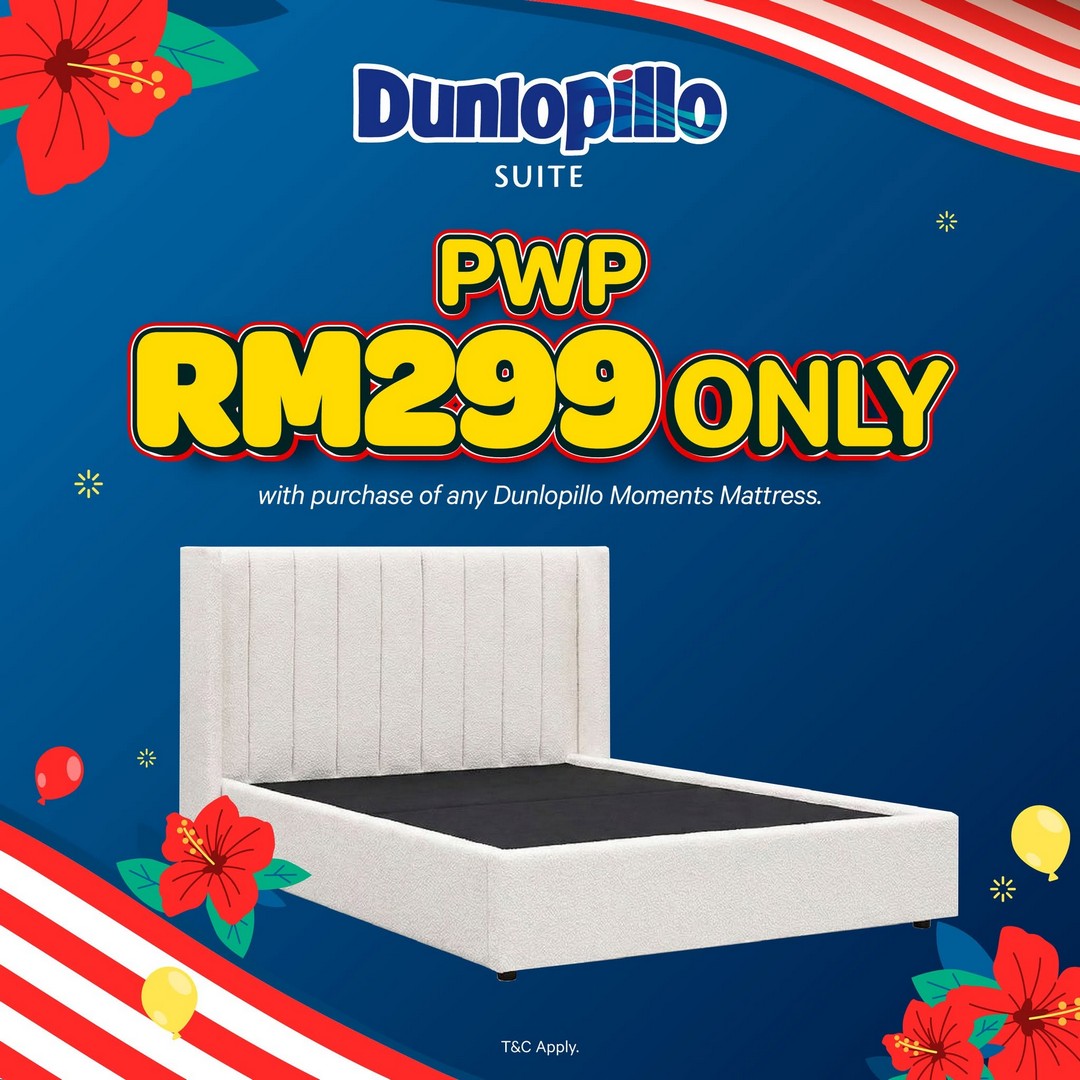 Dunlopillo-Malaysia-Merdeka-Sale-Promotion-6 Now Till 31 August 2026: Dunlopillo Malaysia Merdeka Sale Promotion, Up to 80% Off Mattresses, Bedframes and Pillows with Lucky Draw