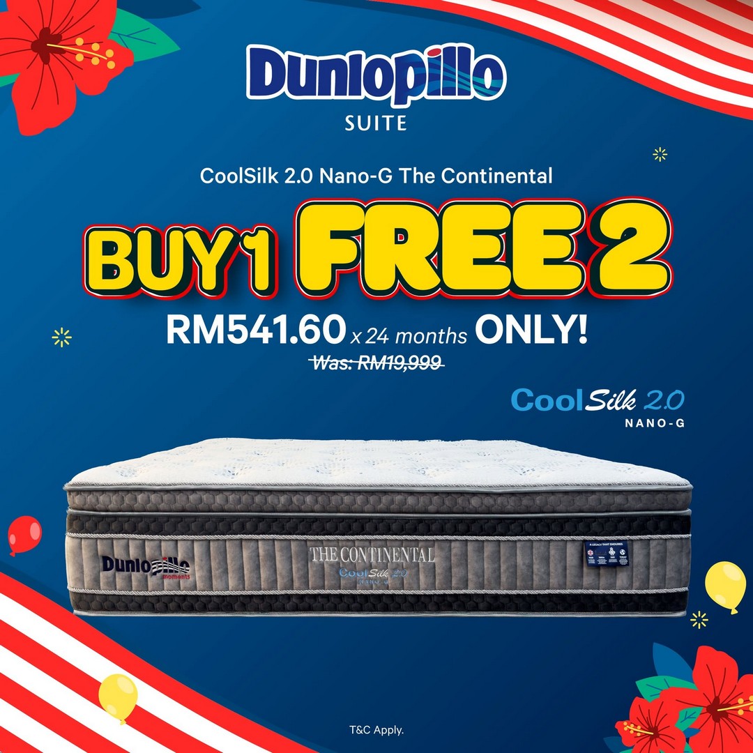 Dunlopillo-Malaysia-Merdeka-Sale-Promotion-7 Now Till 31 August 2026: Dunlopillo Malaysia Merdeka Sale Promotion, Up to 80% Off Mattresses, Bedframes and Pillows with Lucky Draw