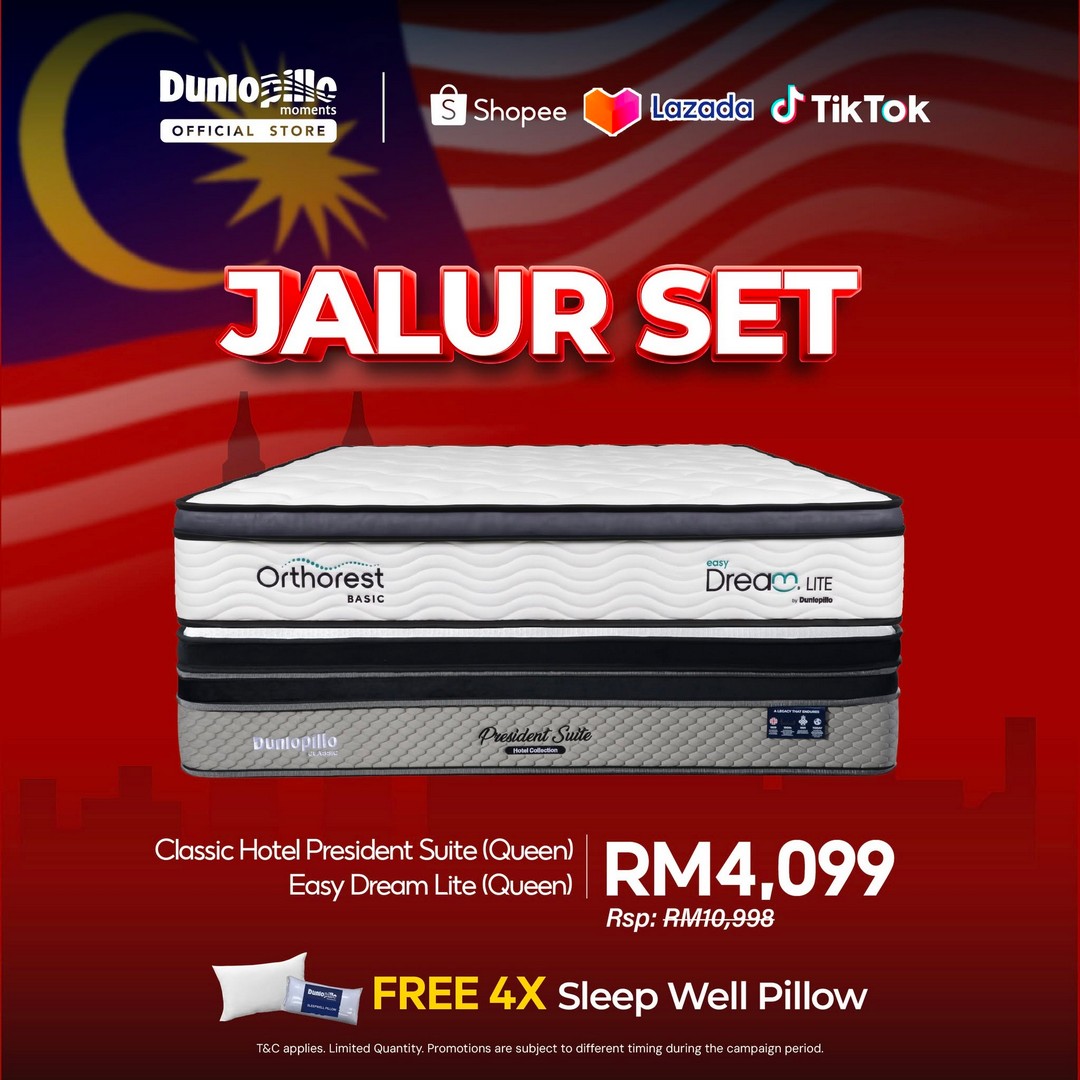 Dunlopillo-Malaysia-Merdeka-x-8.8-Mega-Sale-5 1-9 August 2026: Dunlopillo Malaysia: Merdeka x 8.8 Mega Sale Promotion With Up To 80% Off Mattresses, Bundle Deals, Free Delivery And Exclusive Gifts