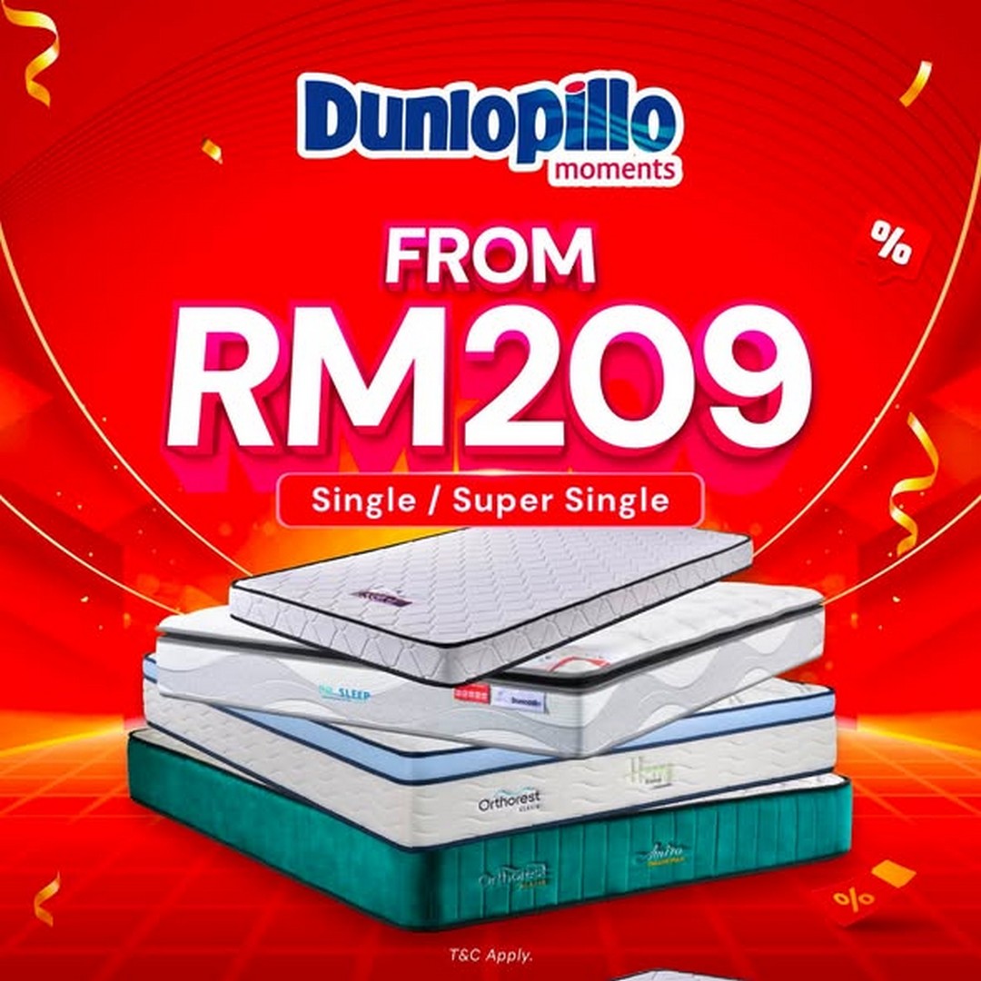 Dunlopillo-Malaysia-Warehouse-Sale-Promotion-with-Export-Stock-Overrun-1 5-16 August 2026: Dunlopillo Malaysia: Warehouse Sale Promotion with Export Stock Overrun Mattresses Starting from RM209 in Shah Alam