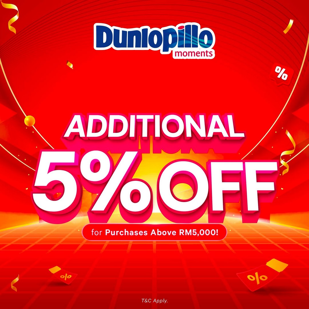 Dunlopillo-Malaysia-Warehouse-Sale-Promotion-with-Export-Stock-Overrun-11 5-16 August 2026: Dunlopillo Malaysia: Warehouse Sale Promotion with Export Stock Overrun Mattresses Starting from RM209 in Shah Alam