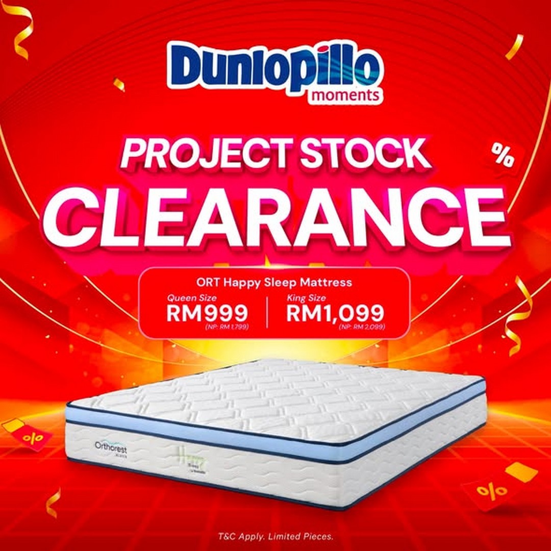 Dunlopillo-Malaysia-Warehouse-Sale-Promotion-with-Export-Stock-Overrun-2 5-16 August 2026: Dunlopillo Malaysia: Warehouse Sale Promotion with Export Stock Overrun Mattresses Starting from RM209 in Shah Alam