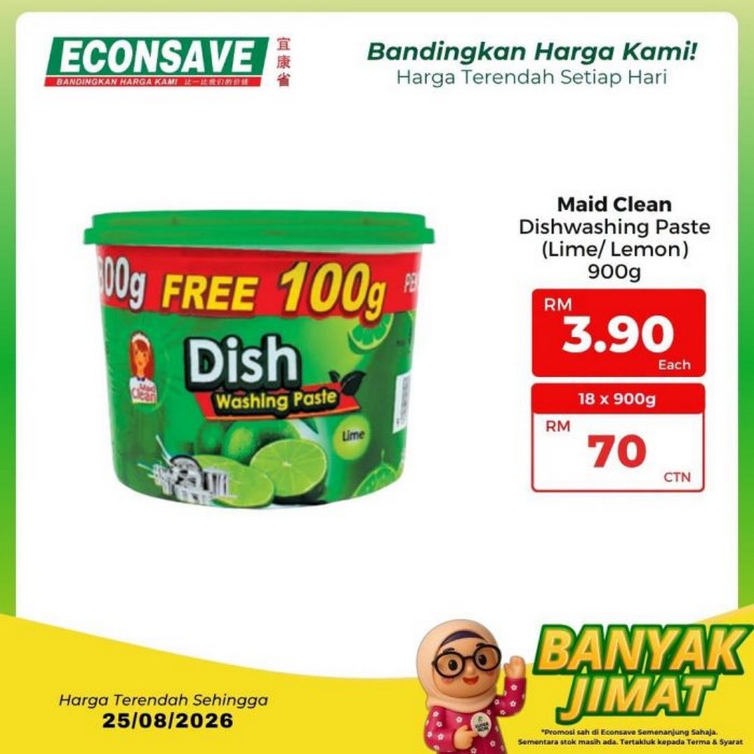 Econsave-Banyak-Jimat-Sale-Promotion-26 18-25 August 2026: Econsave: Banyak Jimat Sale Promotion – Groceries from RM3.99, Everyday Essentials at Great Prices