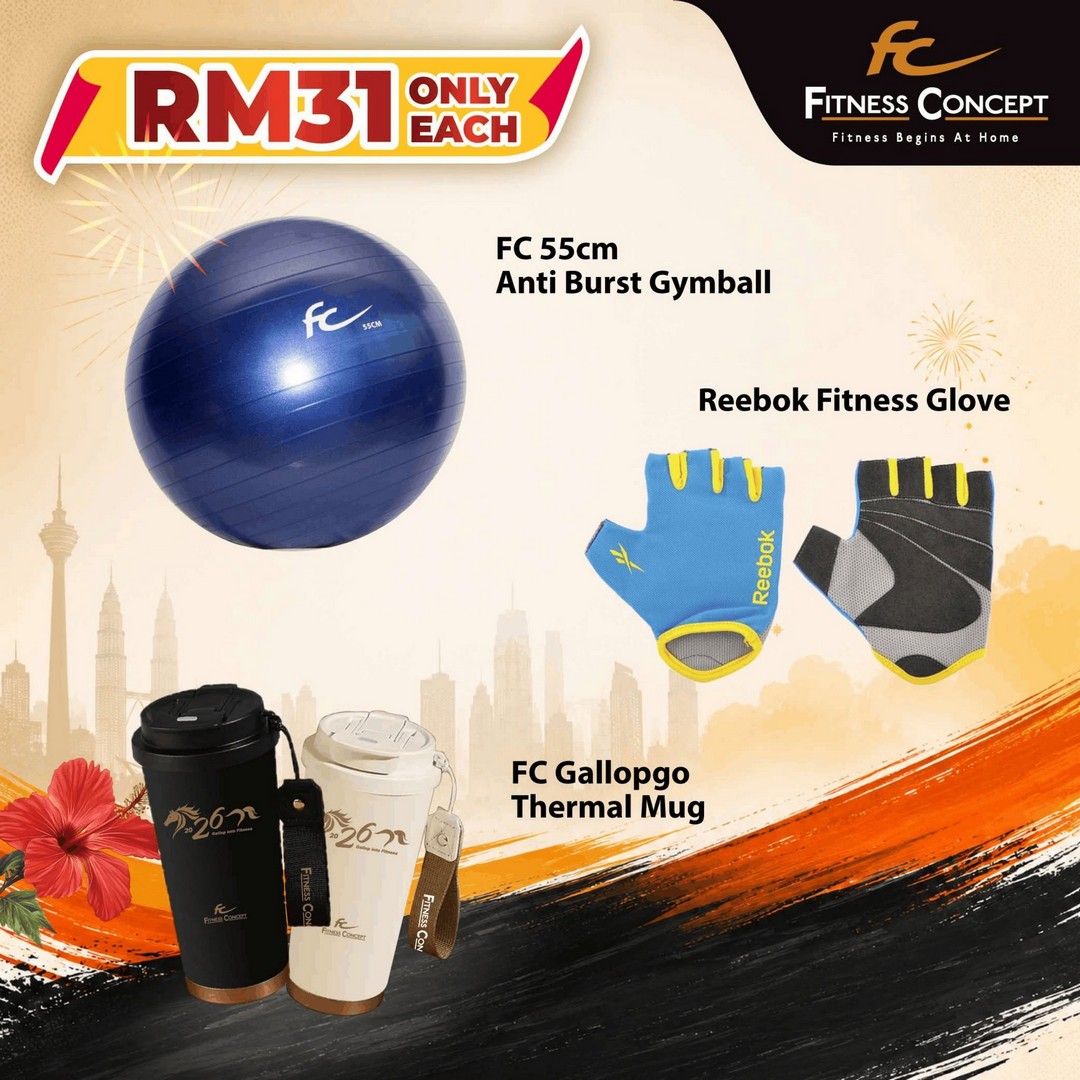 Fitness-Concept-Merdeka-Flash-Deals-Promotion-8 28-31 August 2026: Fitness Concept: Merdeka Flash Deals Promotion with Up to RM200 Cash Vouchers and Fitness Equipment Discounts