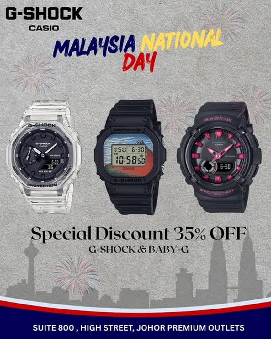 G-Shock-Casio-Special-Sale-Promotion-at-Johor-Premium-Outlets-1-1 1-31 August 2026: G-Shock Casio Special Sale Promotion at Johor Premium Outlets with Up to 50% Savings on Selected Watches