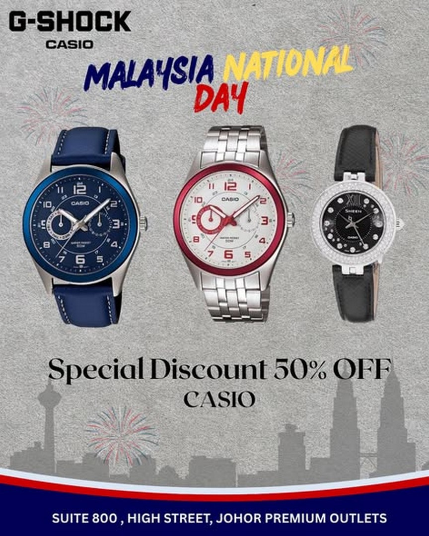 G-Shock-Casio-Special-Sale-Promotion-at-Johor-Premium-Outlets-1 1-31 August 2026: G-Shock Casio Special Sale Promotion at Johor Premium Outlets with Up to 50% Savings on Selected Watches
