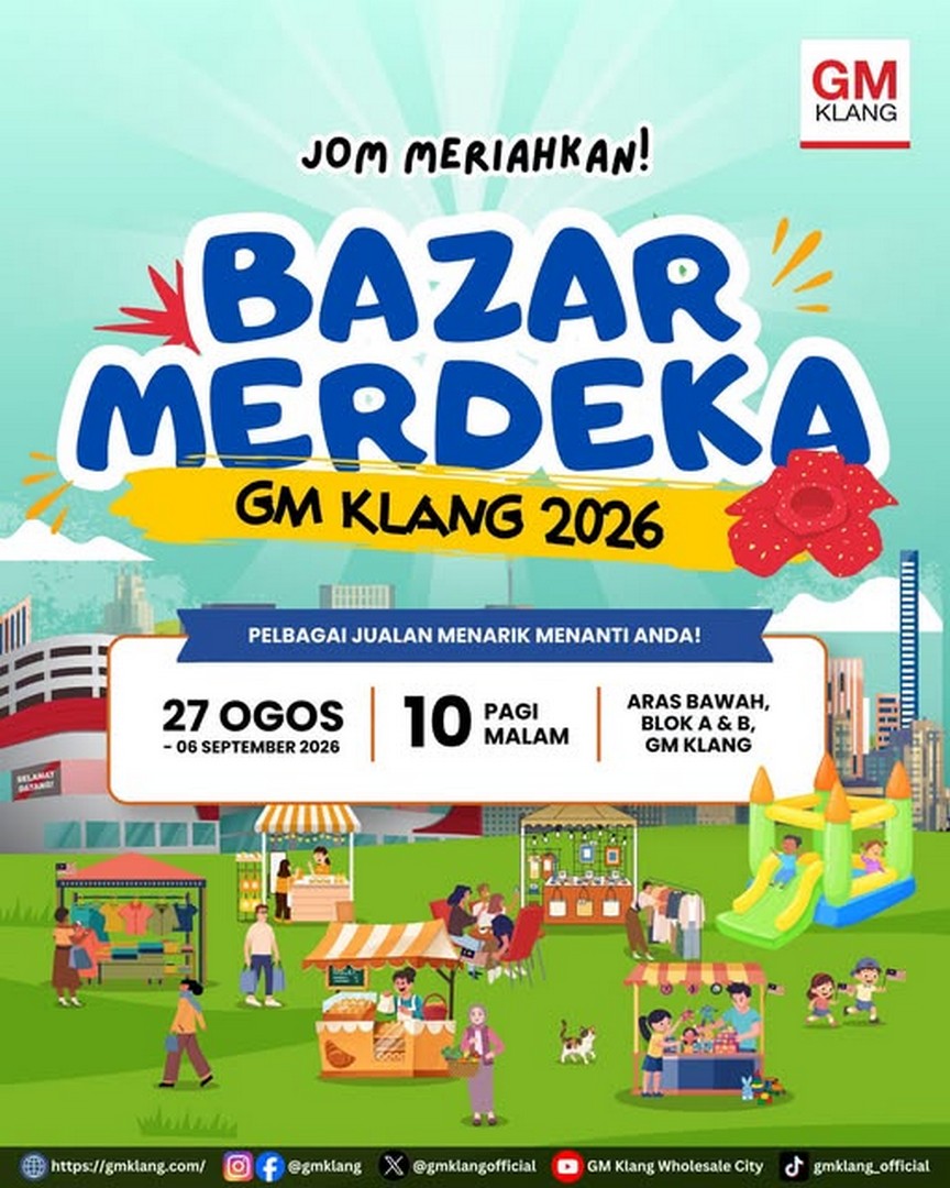 GM-Klang-Merdeka-Bazaar-Promotion-and-Festive-Shopping-Event 27 August-6 September 2026: GM Klang: Merdeka Bazaar Promotion and Festive Shopping Event in Klang