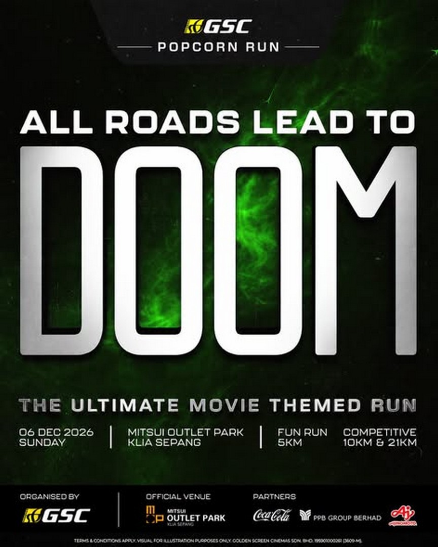 GSC-GSC-Popcorn-Run-2026-Movie-Themed-Running-Event 6 December 2026: GSC: GSC Popcorn Run 2026 Movie-Themed Running Event with 5KM, 10KM and 21KM Categories at Mitsui Outlet Park KLIA Sepang