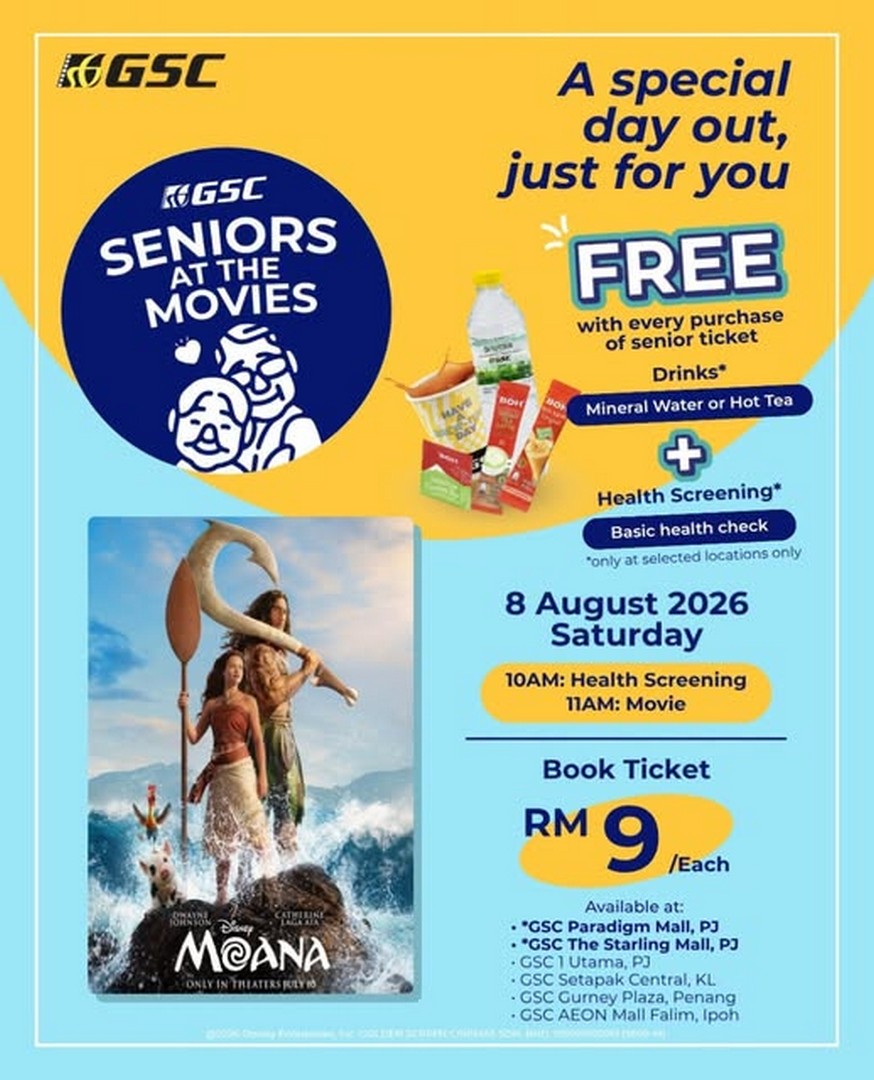 GSC-Movie-Promotion-Event-Featuring-Moana-Screening 8 August 2026: GSC: Movie Promotion Event Featuring Moana Screening with RM9 Tickets and Free Basic Health Screening for Parents